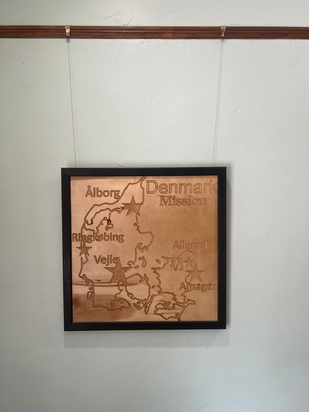 Custom Mission Map Plaque | CNC carved Wood Wall Art, LDS Homecoming Gift