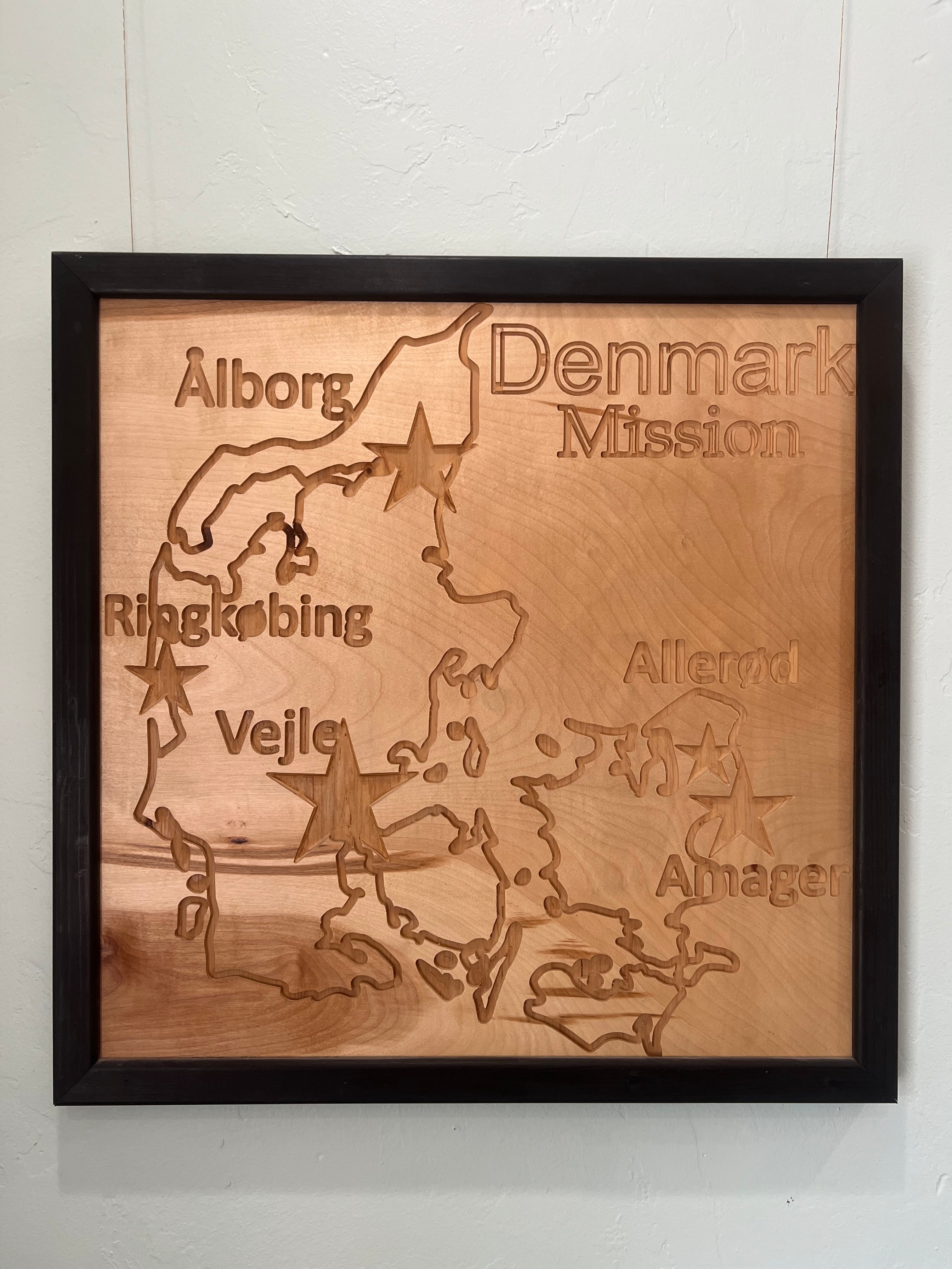 Custom Mission Map Plaque | CNC carved Wood Wall Art, LDS Homecoming Gift