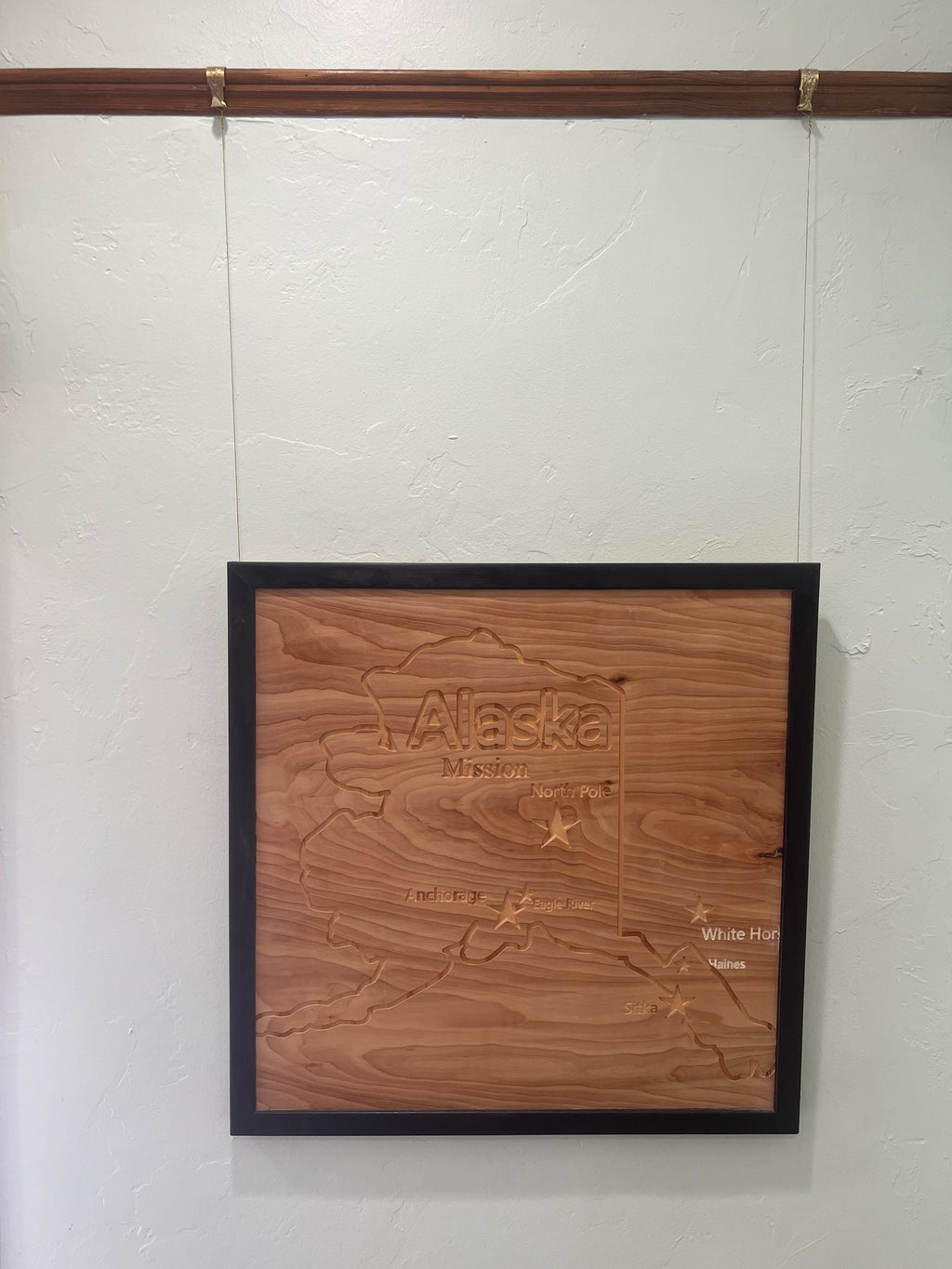 Custom Mission Map Plaque | CNC carved Wood Wall Art, LDS Homecoming Gift