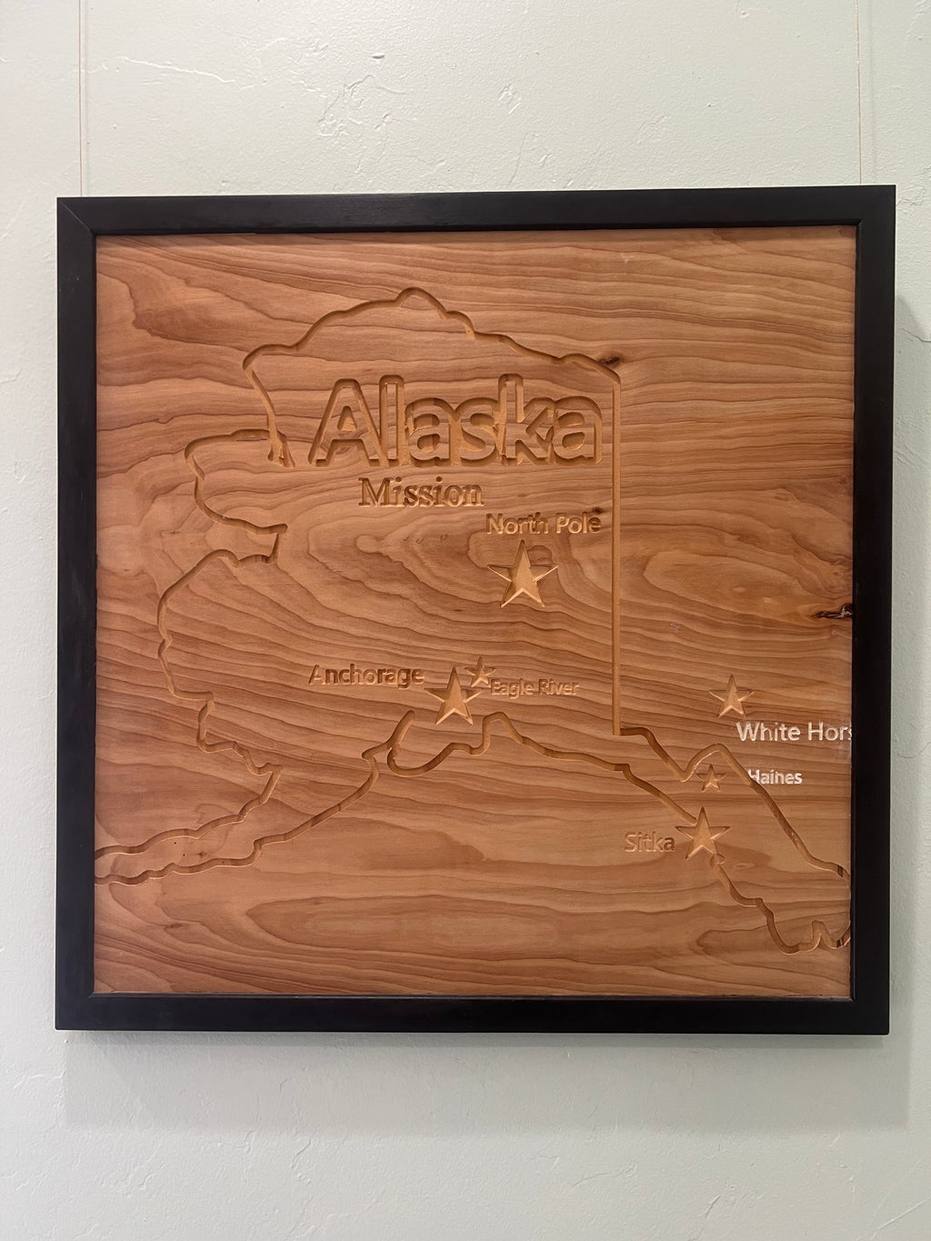 Custom Mission Map Plaque | CNC carved Wood Wall Art, LDS Homecoming Gift