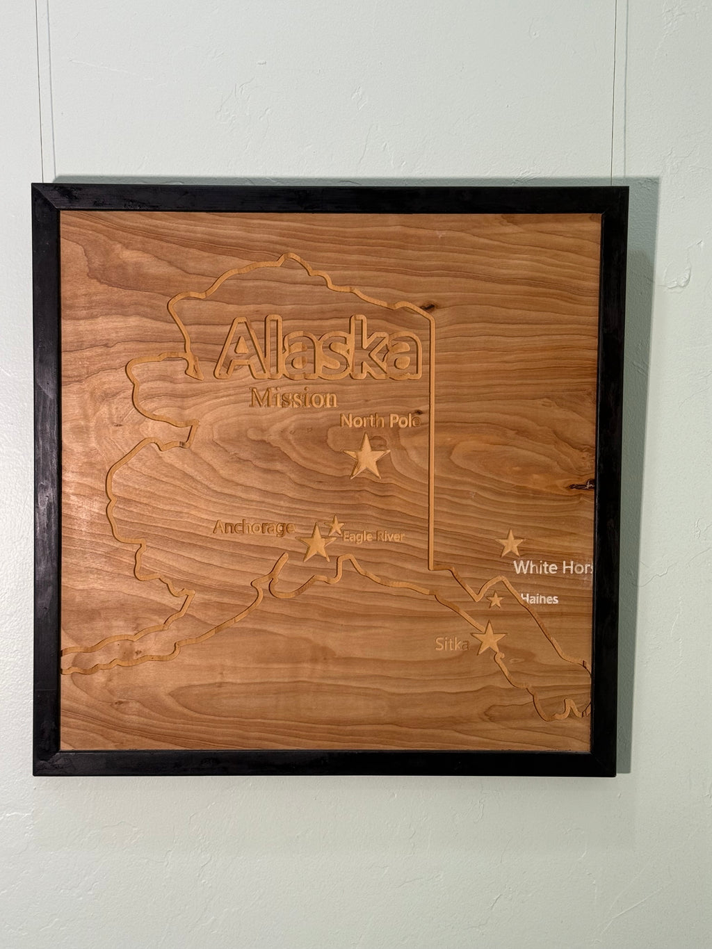 Custom Mission Map Plaque | CNC carved Wood Wall Art, LDS Homecoming Gift