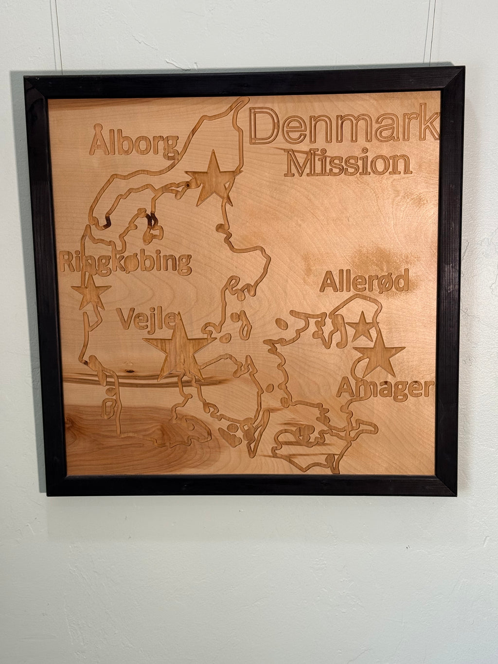 Custom Mission Map Plaque | CNC carved Wood Wall Art, LDS Homecoming Gift