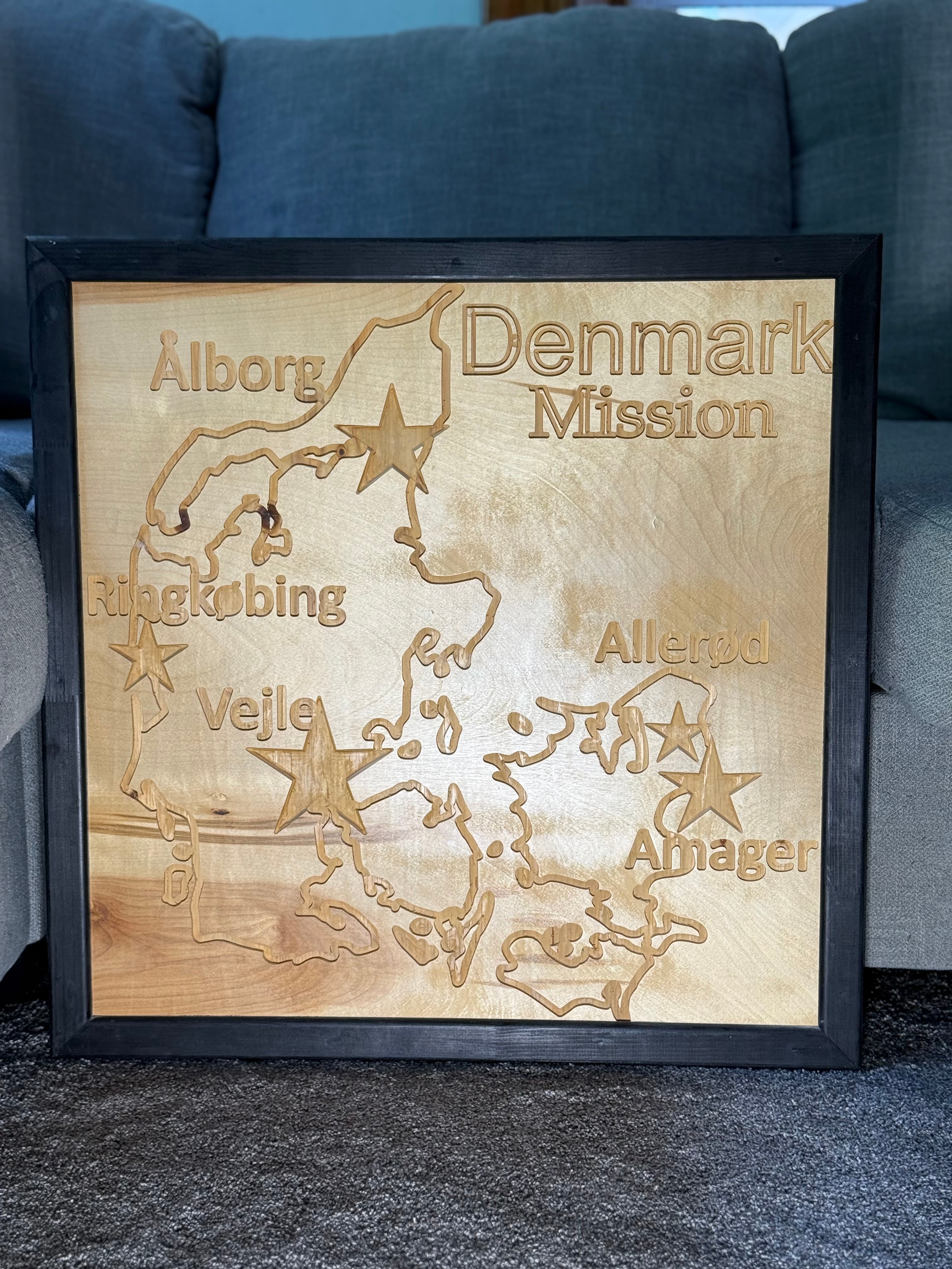 Custom Mission Map Plaque | CNC carved Wood Wall Art, LDS Homecoming Gift